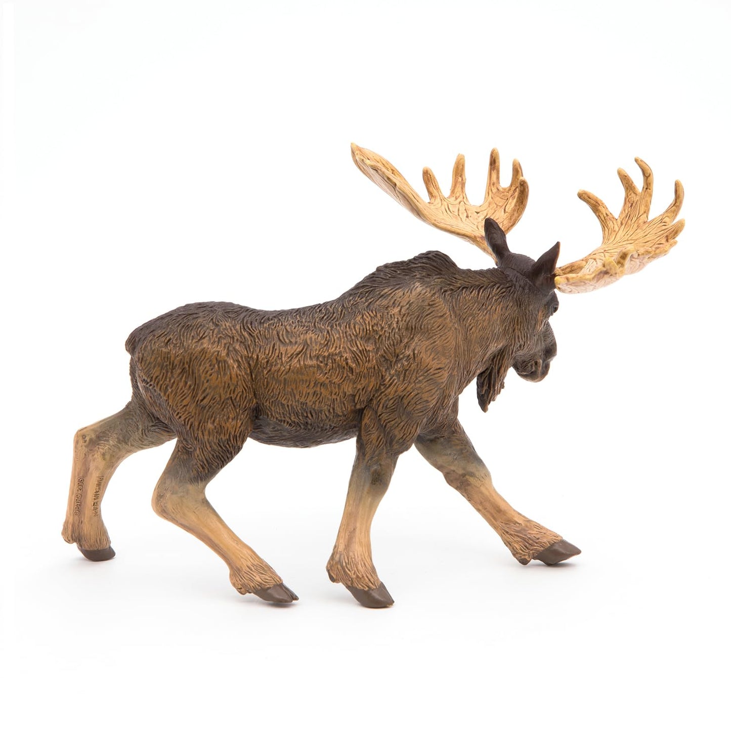 Papo Standing North American Moose Toy Figure  Multicolor