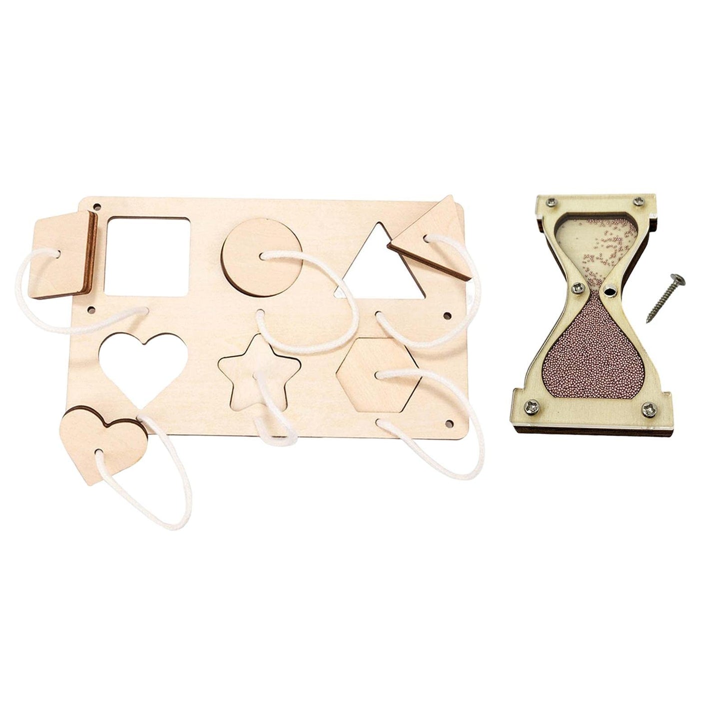 Calandis 2Pcs Montessori Busy Board Sensory Early Educational Accessories Stylei | Developmental Baby Toys | Toys For Baby