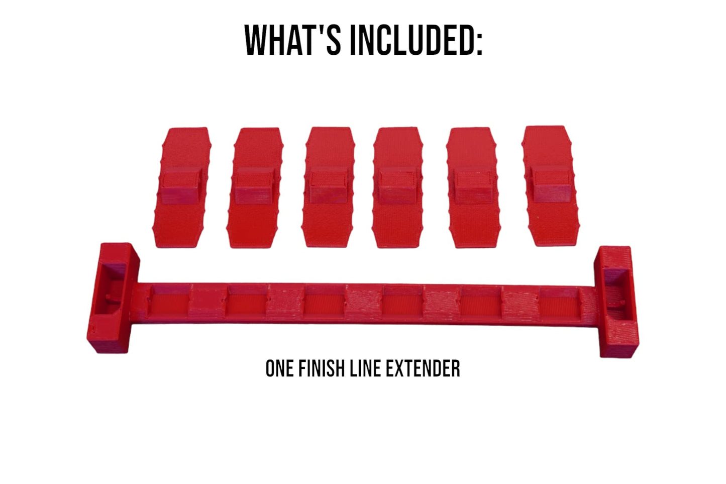 Super 6 Lane Raceway Extension Kit (Red)