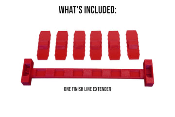Super 6 Lane Raceway Extension Kit (Red)