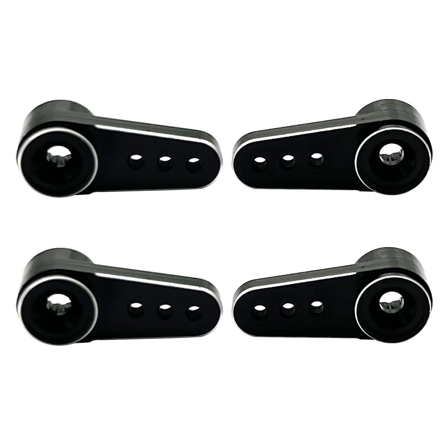 4Pack Aluminum 15T Servo Horn Arms Rc Mini Servo Horns Toy Car Accessories Compatible With Emax Es08Ma Servo Fit For Axial Scx24