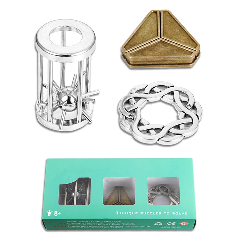 Brain Teaser Puzzle For Adults Puzzles Metal Hole Lock Adult Educational Toy Jigsaw Iq Puzzle (Green)