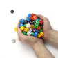 Wiz Dice Bulk Random Polyhedral Dice (D20-100 Pack) - Polyhedral Role Playing Dice in Unique Colors - DND Accessories for TTRPG