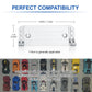 Lanmu 12 Pcs Collectible Car Wall Mount Compatible With Lego Speed Champion Series Car Standard Size And Solus Gt, Clear Wall Display Vertical For Wheels Wide 2.75'' - 3.15'' (7-8Cm)