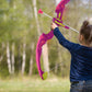Sainsmart Jr. Kids Bow & Arrow Toy, Princess Basic Archery Set Outdoor Hunting Game With 3 Suction Cup Arrows, Target & Quiver, Pink,Includes 1 X Luminous Bow