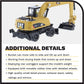 Cat Caterpillar M318D Wheeled Excavator With Operator ''High Line'' Series 1/87 (Ho) Scale Diecast Model By Diecast Masters