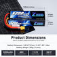 Zeee 3S Lipo Battery 5200mAh 11.1V 80C with XT60 Connector Hard Case Battery for RC Car Truck Tank Boat RC Plane Airplane Quadco