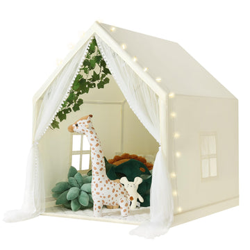 Wilwolfer Kid Tent With Mat, Star Lights - Kids Play Tents For Toddlers Kids Tents Indoor Playhouse - Princess Tent For Girls To
