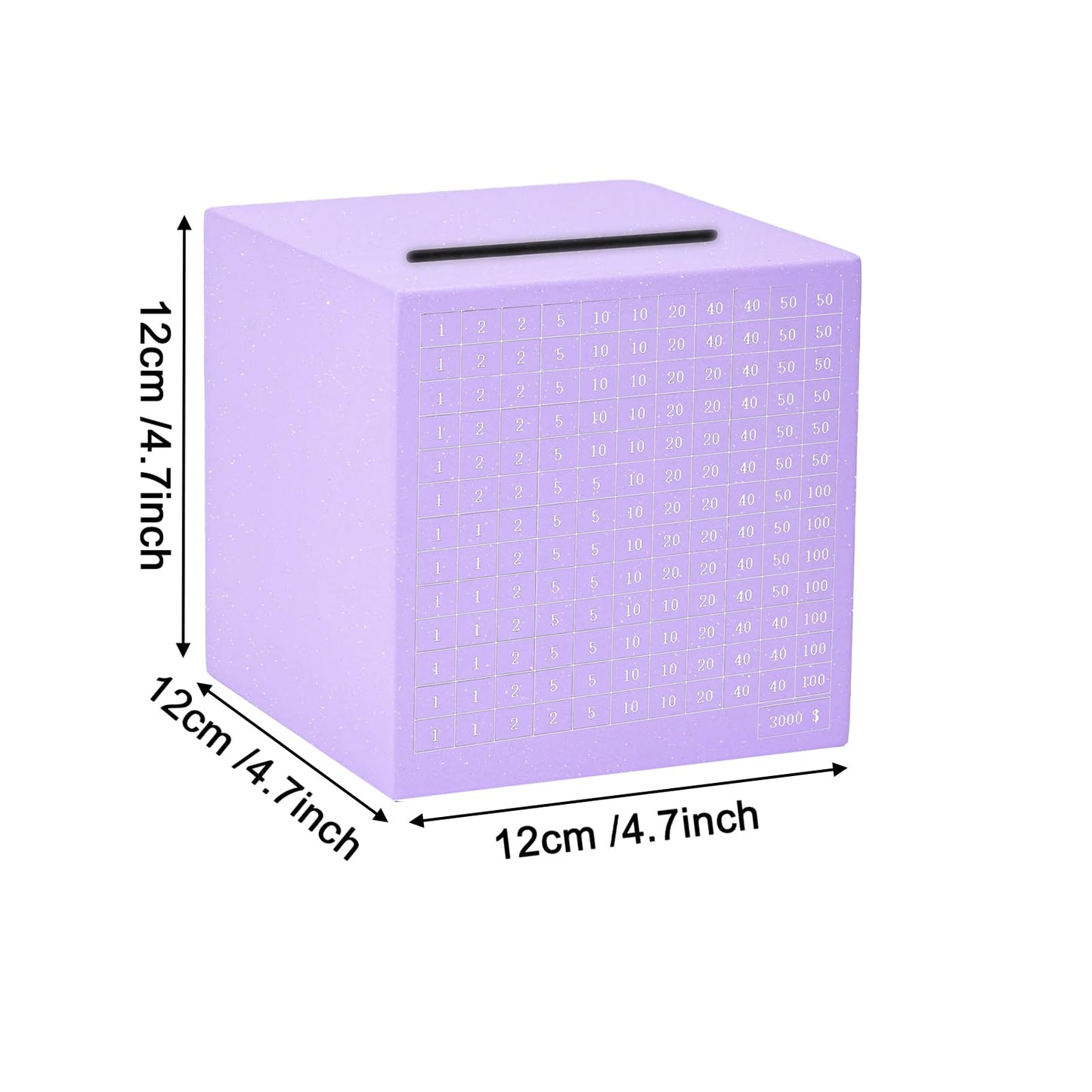 Money Saving Box with Counter Savings Challenge Box Piggy Bank Stainless Steel Money Bank Cash Saver Money Box for Adults Child(