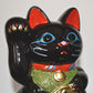 Tokoname Ware 7.5 Black Maneki Neko (Right Hand)