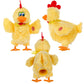 Aosuyou Easter Chicken Animal Toy Doll Laying Egg Electric Crazy Plush Chicken With Sound Music