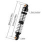 INJORA 53mm Shocks- Absorber Oil Threaded Damper for TRX4M TRX4MT 1/18 RC Crawler Upgrade (Black)