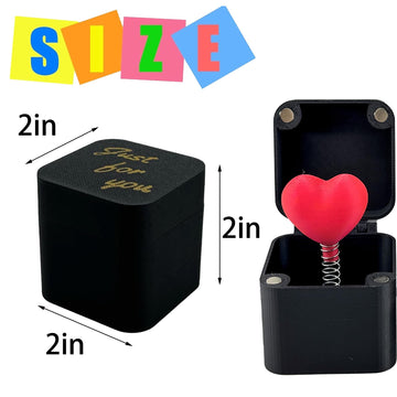 2Packs Red Roses And Red Love Heart In A Box, Surprise Gift Box, Surprising Reveal Give Others A Different Surprise, Christmas B