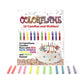 Colorflame Multicolor Birthday Candles (12 Pack) - Unscented Wax Holders for Celebrations