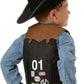 M & F Western Kids' Bull Rider Play Vest 2-10 Years, Black, X-Large