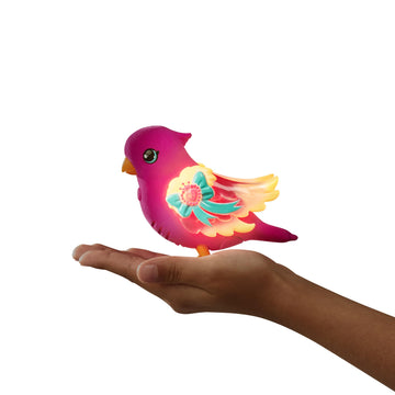 Little Live Pets - Lil Bird & Bird Cage: Tiara Twinkles, New Light Up Wings with 20 + Sounds, and Reacts to Touch