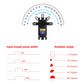 Rcmall 70KG High Torque,GX3270BLS Digital RC Servo, 180/270/360 Degree Metal Gear, IP68 Brushless Motor, Black (357 Degree)