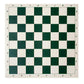 Reicyfang 20'' Tournament Roll Up Chess Board, Tournament Chess Mat, Vinyl With Green Squares, Chess Rollable Chessboard, Non Sl