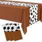 Remagr 54 x 108 Inch Cow Tablecloth for Party Decor Western Table Cloth Cowboy Print Plastic Rustic Table Runner Highland My Fir