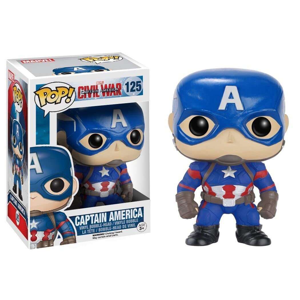 Funko Pop Marvel: Captain America 3: Civil War Action Figure - Captain America