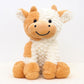 Yukouqian Cow Stuffed Animal Cute Cow Plush Doll Toy 9 Inch For Girls Boys Christmas (Siting Cow Yellow)