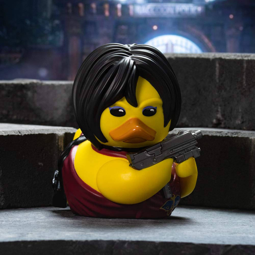 TUBBZ Ada Wong Vinyl Rubber Duck Figure - 3.54 Inch Horror Collectible - Official Resident Evil Merchandise - Nylon, Ada Wong (Bathtub)