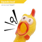 Novelty Place Squawking Chicken Dog Toys - Large 16  - Yellow Rubber Squeeze Squeaky and Screaming Chicken for Pets or Kids