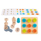 Trendynest Colorful Montessori Wooden Shape Puzzle Early Learning Stacking Kids 36 | Toys & Hobbies | Preschool Toys & Pretend 