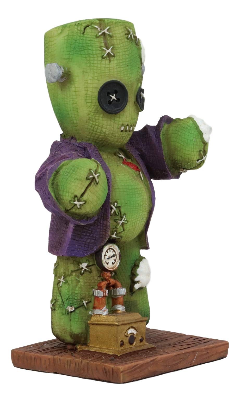 Ebros Day Of The Dead Pinheadz Monster With Voodoo Stitches Figurine Halloween Collectible Toy Statue Fantasy Mythical Beings Undead Apocalypse Horror Icon (Steampunk Frankenstitch Frankenstein)