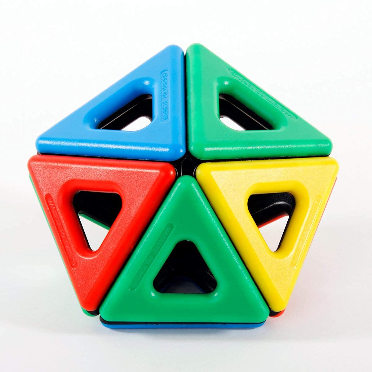 Polydron Kids Magnetic Educational Construction Set - Multicolored - Development Creative Building Kit - Geometry 3D Toy - 3+ Years - Pack Of 32