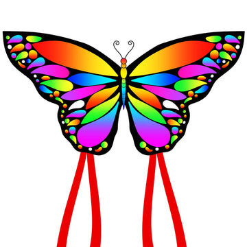 Lanrui Butterfly Kites For Kids & Adults,Easy To Fly Kite, Beginner Kites For Kids Ages 4-8,Beach Kite (Rainbow)
