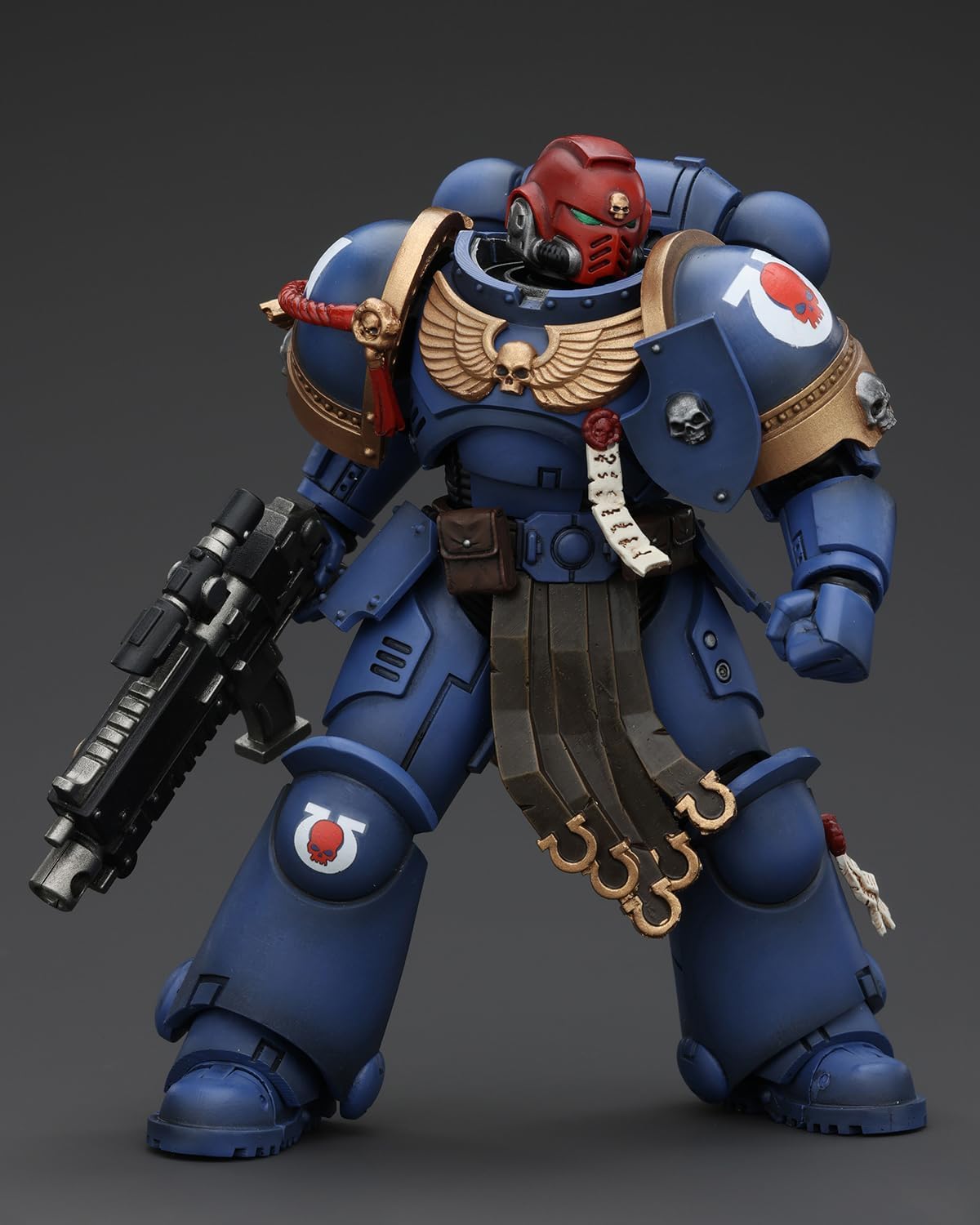 JoyToy Warhammer 40K Genuine License 1:18 Action Figure, Space Marine 2, Uitramarines Sergeant Gadriel, 5.03 inch Collectible Ac