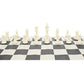 We Games Color Bright Plastic Staunton Tournament Chess Pieces With 3.75 In. King - Half Chess Set Of Chess Pieces Only, White