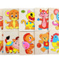 Vibgyor Vibes Early Age Wood Jigsaw Puzzles For Small Kids Children Kids. Pack Of 6 Different Patterns Puzzle In A Frame Board. 