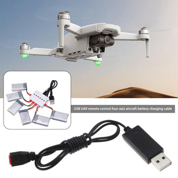 ECSiNG 2Pcs USB Charger Cables Replacement Compatible with SYMA X5HW X5HC X5UW X5UC X21 X21W RC Quadcopter USB Charging Wire Bla