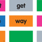 Teacher Created Resources Sight Words Clingy Thingies, Multicolor, Vinyl, Model 77880