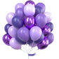 PartyWoo Purple Balloons, 70 Pcs 12 Inch Pastel Purple Balloons, Lilac Balloons, Violet Balloons, Purple Metallic Balloons for P