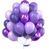 PartyWoo Purple Balloons, 70 Pcs 12 Inch Pastel Purple Balloons, Lilac Balloons, Violet Balloons, Purple Metallic Balloons for P