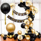 Black Gold Balloons Fiol Balloons Arch Set For New Year Wedding Birthday Party Baby Shower Party Background Decoration
