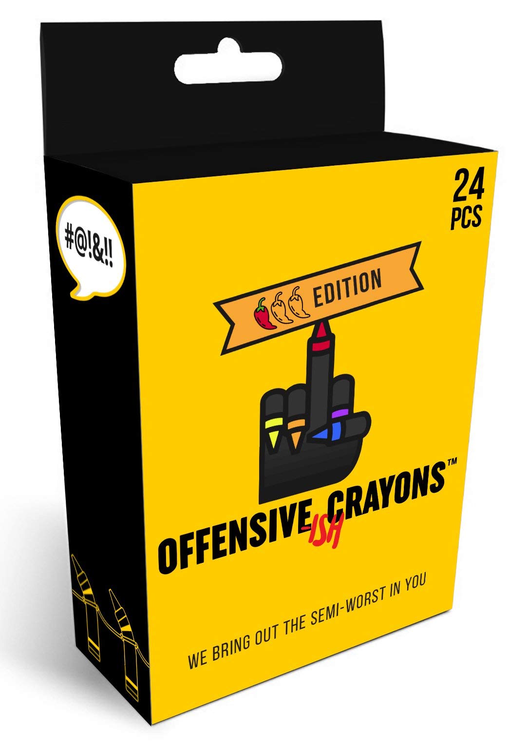 MilkToast Brands Offensive Crayons ISH Edition - HR-Friendly Gag Gift  Funny mature-themed Humor for Office Parties  Secret Santa  White Elephant  Coworkers