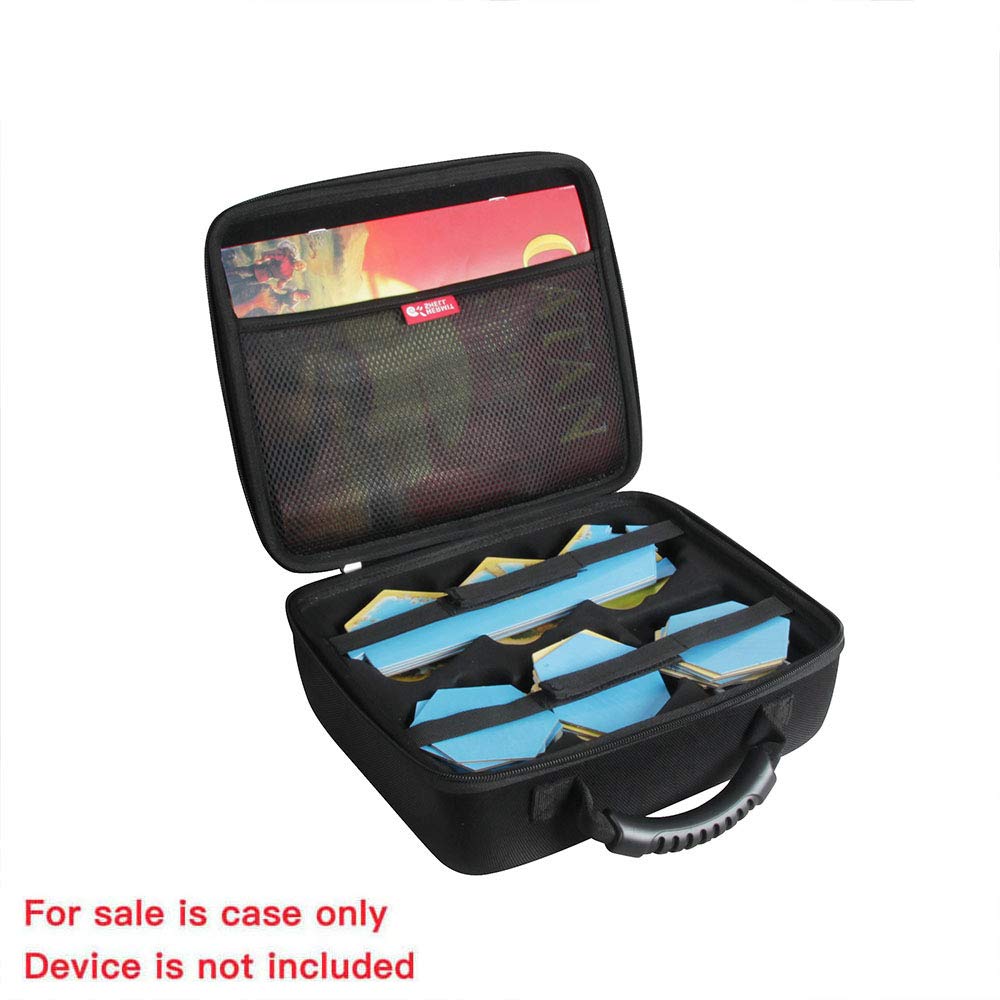 Hermitshell Hard Travel Case for Catan Board Game & Seafarers Expansion, Black, Durable EVA Material