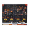 Fortnite FNT1157 Molten Legends (Squad Mode) -Four 4-inch Articulated Figures with   Harvesting Tools  and Back Bling  Multicolored