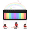 Foki Toddlers Travel Toys, Light Up Mini Kids Keyboard Pocket Piano Preschool Learning Musical Small Toddler Music Kindergarten