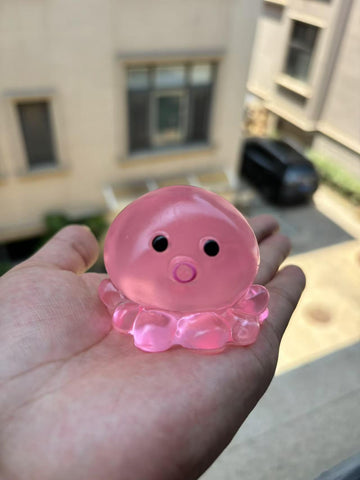 Taba Squishy Toys  Squeeze Toys Cat Paw Cute Kawaii  Sticky Squishy Fidget Toys Silicone Squeeze Toy for Stress Relief Cute Soft Toys Best Gift for Anniversary (Squid)