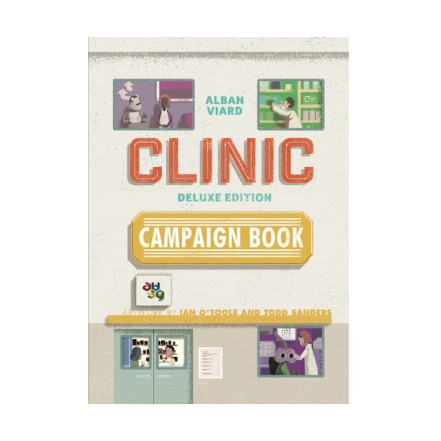 Capstone Games: Clinic Deluxe Module Extension - Campaign Book, Strategy Board Game, 1-4 Players, Ages 12+, 60-150 Min Game Time