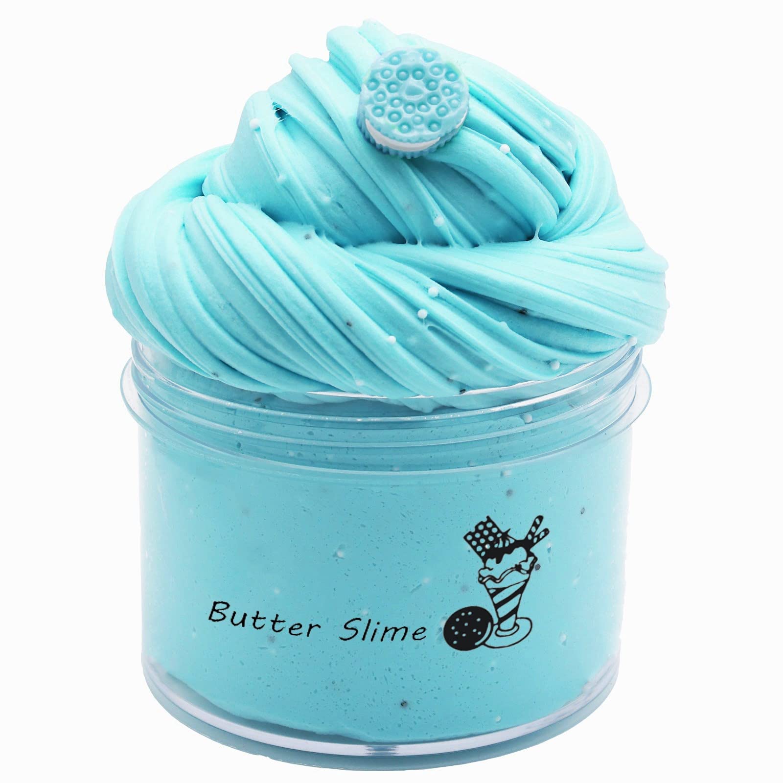 Butter Blue Slime, Scented And Stretchy Clay Sludge Toy, Party Favors, Prize, School Education, Birthday Gifts For Kids Girls Boys (200Ml)