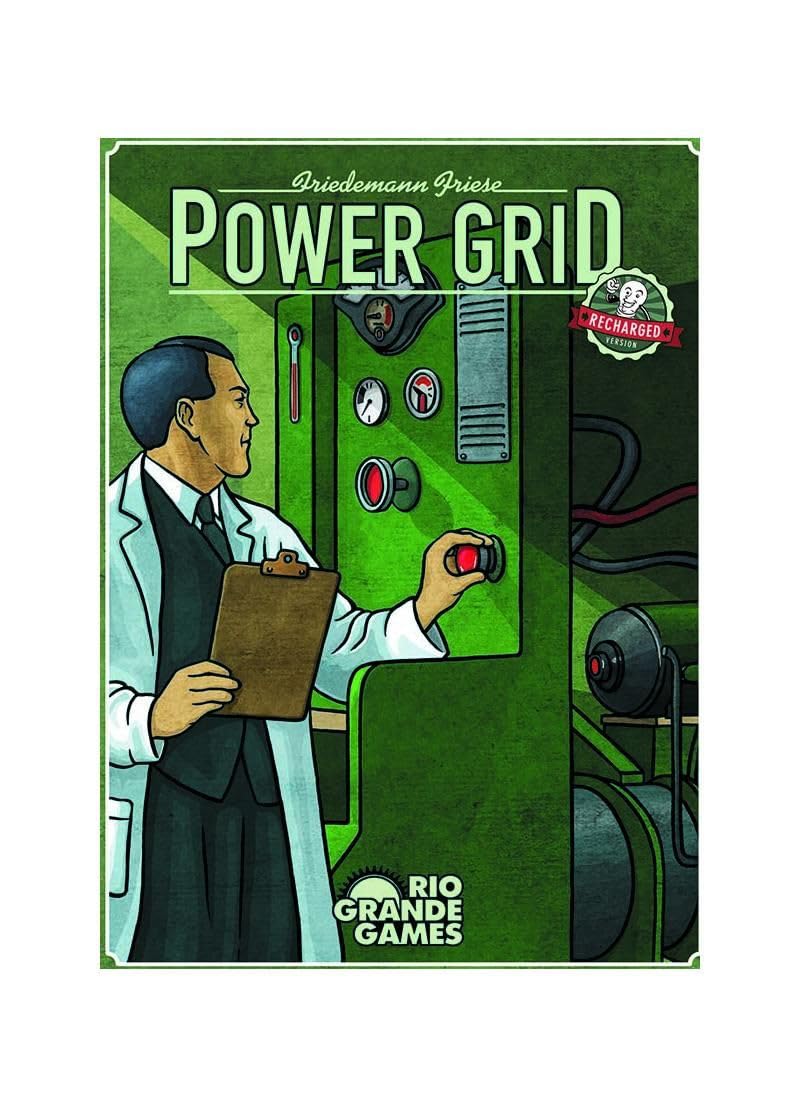 Rio Grande Games Power Grid Recharged Board Game - Medium Size, Wood Material, Game Edition, Model RGG559