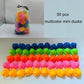 50 Pcs Multicolor Mini Rubber Ducks Baby Bath Toy ,Children Squeak And Float Colored Small Ducks In Bulk Toddlers Shower Duck De