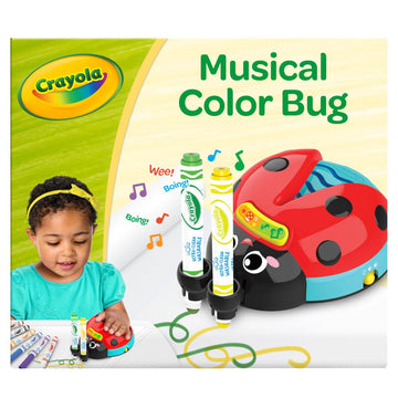 Crayola Musical Color Bug, Toddler Sensory Toy, Ladybug Toy For Kids, Arts & Crafts, Gifts For Toddlers, Ages 2, 3, 4