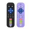 Chuya Baby Remote Control Teether Toy Chew Toy for Babies 0-24 Months Teething Relief Baby Toys for Infants Black+Purple